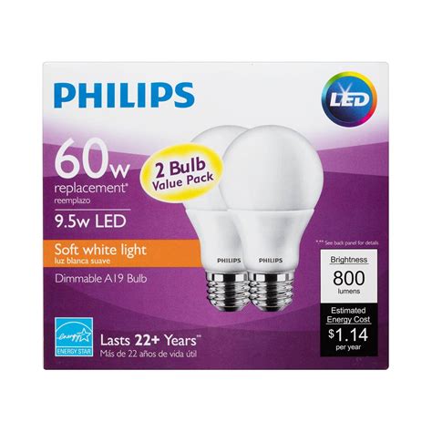 Philips Led Dimmable A Frosted Light Bulb Lumen Kelvin