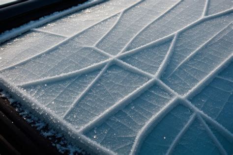 Premium AI Image | Closeup of frost on a car window