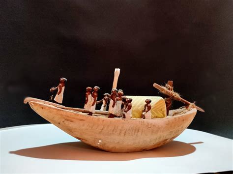 Ancient Egyptian Wooden Boat Model Reproduction Made In Etsy
