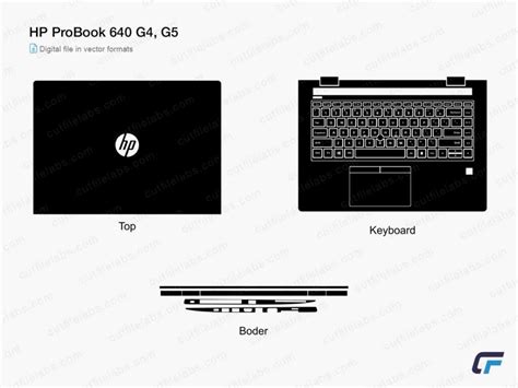 Hp Probook 450 G4 Cut File Template Cut File Labs