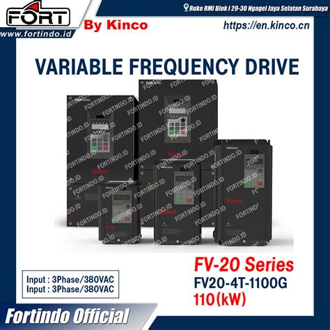 VFD FV20 4T 1100G 110 KW Inverter Merk FORT By Kinco Fortindo Id