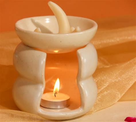 Spiral Wax Melt Oil Burner Candle Holder Mahāsa Ghar