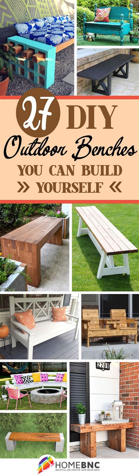 27 Outdoor Diy Benches You Can Build It Yourself Utomhus Trä