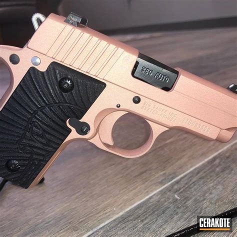 Sig Sauer P238 Handgun In A Custom Mixed Rose Gold Finish By Web User