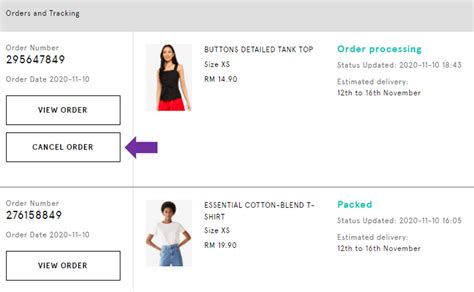 Change or Cancel an Order : Zalora Malaysia