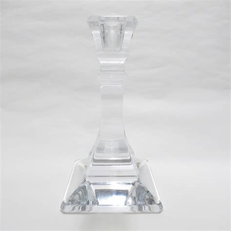 Tiffany Co Crystal Candlestick Pair