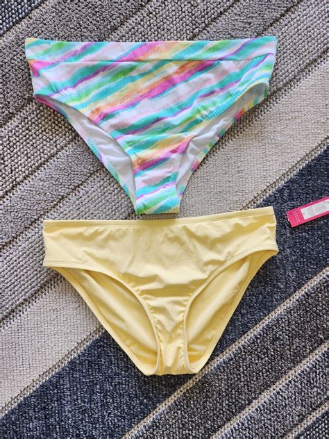 NEW Lot Of 2 XHILARATION Plus Size Jrs Womens Bikini Tops Push Up Swimsuit 1XL EBay