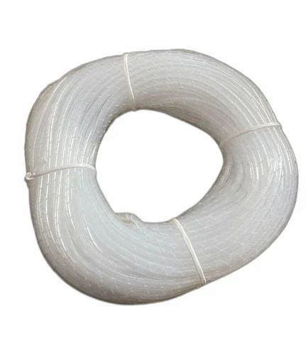 White Round PVC Spiral Wrapping Band 100 M Thickness 6 0mm At 120