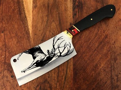 Beautiful Handmade Hera Meat Cleaver Knife Laser Etsy