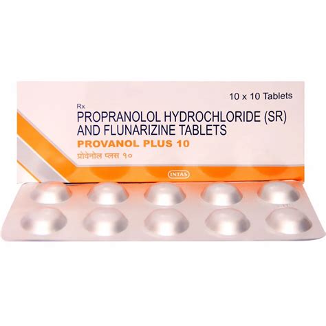 Provanol Plus Propranolol Flunarizine Dihydrochloride Capsules