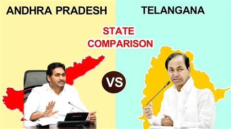 Andhra Pradesh Vs Telangana Full Comparison Gdp Population Capital