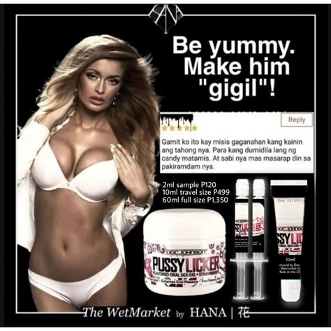 AUTHENTIC Edible Pussy Licker Oral Sex Gel Flavored Lubricant Shopee