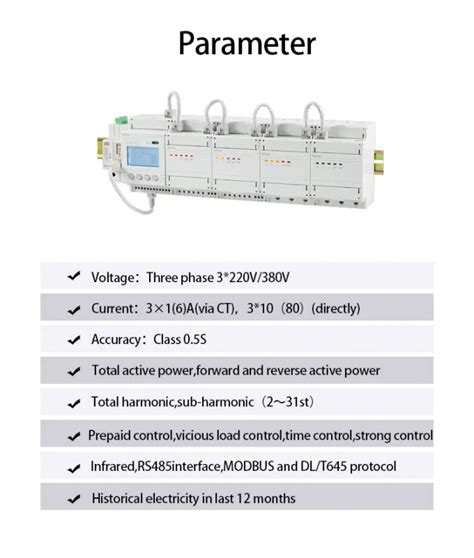 Acrel ADF400L Series Multi User Energy Meter High Accuracy Connect To