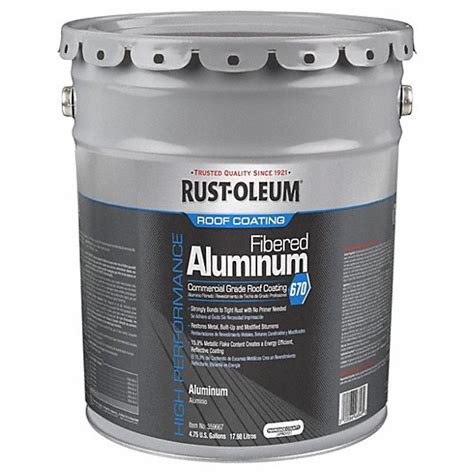 Rust Oleum Aluminum Roof Coatings Asphaltic Fibered Aluminum Roof