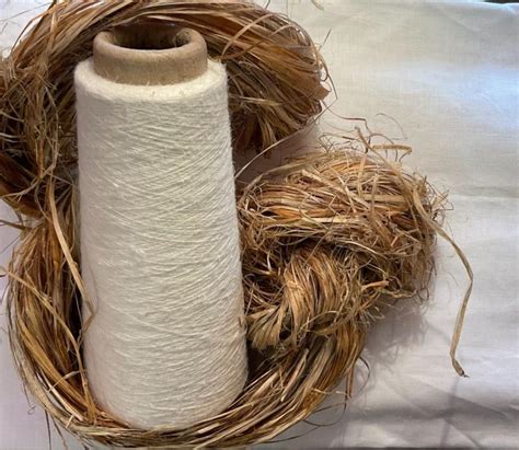 Plain Double Twist Natural Hemp Yarn For Textile Industry Embroidery