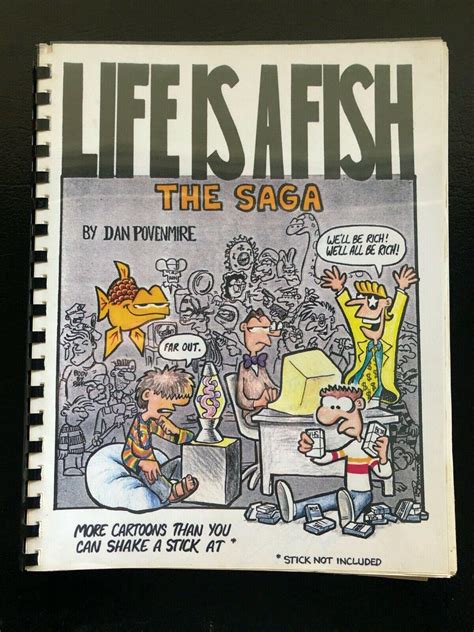 Dan Povenmire Life Is A Fish Rare Comic Strip Book 1988 Signed Phineas