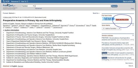 Improved Access To Full Text Articles Via Pubmed Citylibrary News