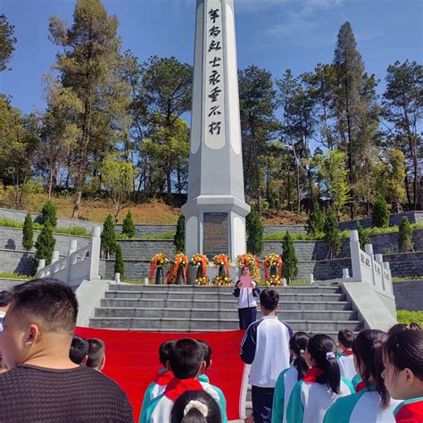 【缅怀革命先烈 传承民族精神】宿松中学开展“党员带团员”清明祭英烈主题活动