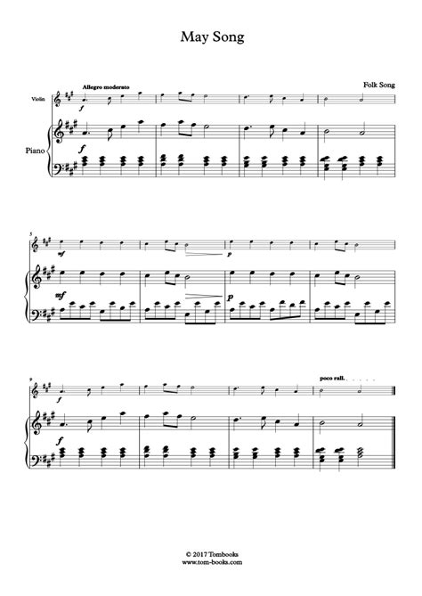 song traditional piano sheet