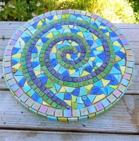 Mosaic Stepping Stones Stone Mosaic Mosaic Glass Mosaic Tray Mosiac