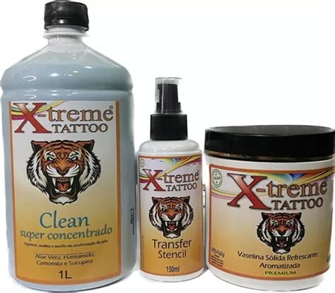 Kit Clean De Limpeza Vaselina Transfer Tattoo Tatuagem