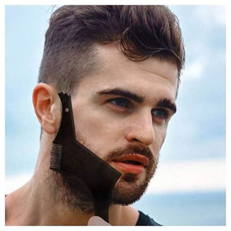 Beard Shaper Template Shaping Tool Transparent Styling Comb Stencil