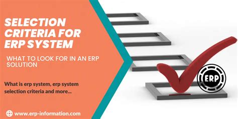 Selection Criteria For ERP System 10 Important Key Criteria