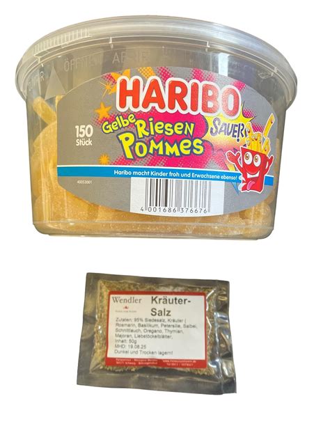 Haribo Gelbe Riesen Pommes Sauer St Ck G Und Wendlers