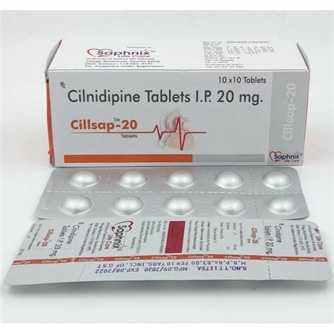 Cilnidipine Mg Cilindipine Mg Tablets X X At Rs Stripe