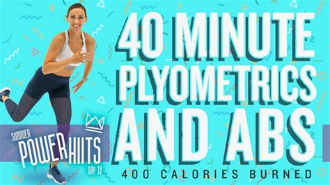 40 Minute Plyometric And Abs Workout 🔥burn 400 Calories 🔥sydney Cummings Youtube