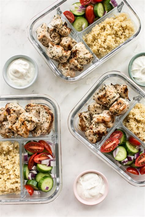 This Easy Greek Grilled Chicken Meal Prep Bowl Recipe Makes Healthy