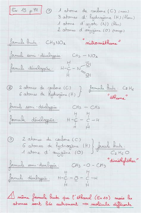 Collège Lavoisier Oucques 41 Ex 13 p 77