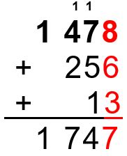 Additionner L addition posée Technique opératoire