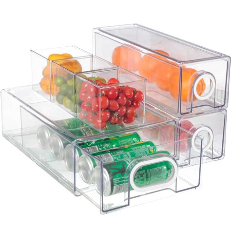 Unikon Pcs Fridge Storage Bins Refrigerator Organization Stackable