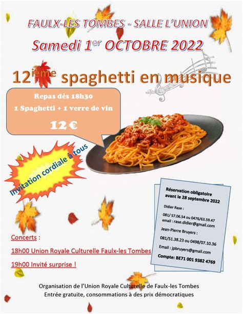 12ème spaghetti en musique La Commune de Gesves