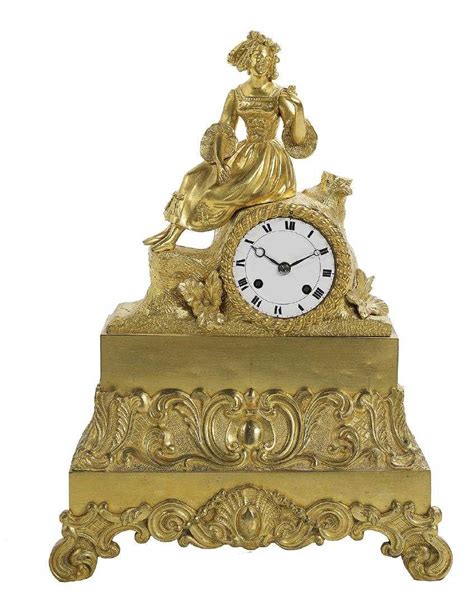 Napoleon Iii Gilt Bronze Mantel Clock