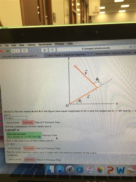 Solved The Two Vectors A And B In The Figure Have Equal Chegg