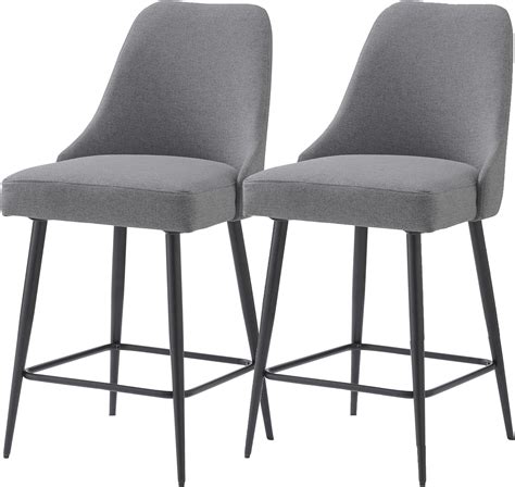 Amazon Ball Cast Counter Height Bar Stools Set Of 2 Upholstered