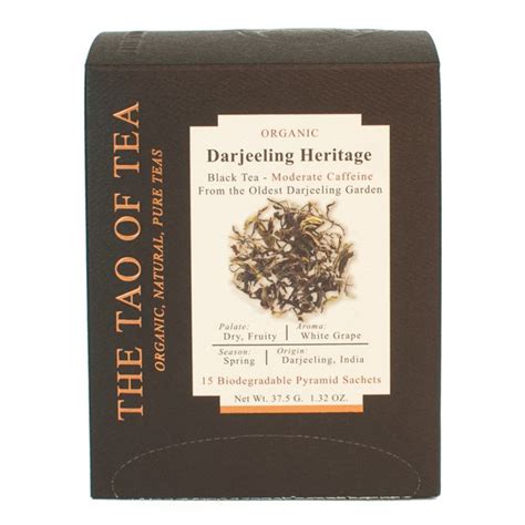 The Tao Of Tea Organic Darjeeling Heritage Black Tea Bags 15 Ct