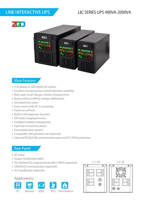 Mini Ups Line Interactive Ups Is Used For Home 450va 650va 850va 1000va 1200va 1500va 2000va