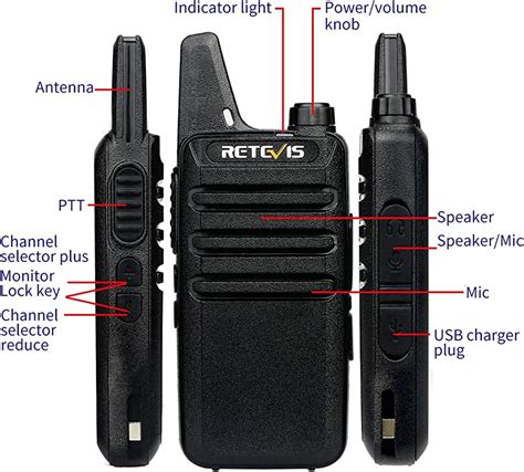 【ブランド】 Retevis Rt22 Walkie Talkies6 Pack With Earpiece6 Pack