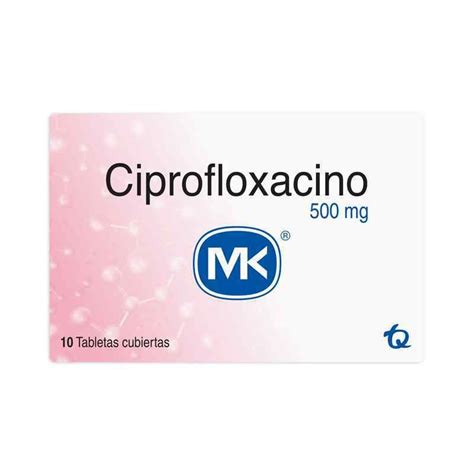 CIPROFLOXACINA 500 MG CAJA X 10 TABLETAS MK