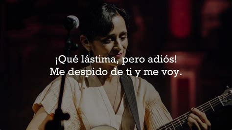 Me Voy Julieta Venegas Letra Lyrics Youtube