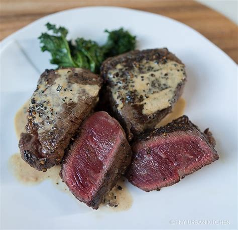 Steak Au Poivre with Cognac Cream Sauce - Tiny Urban Kitchen