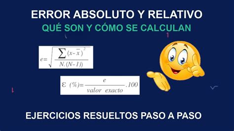 Como Se Saca El Error Porcentual Prodesma