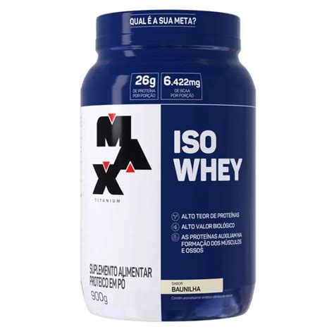 Iso Whey Pote 900g Max Titanium Fit House