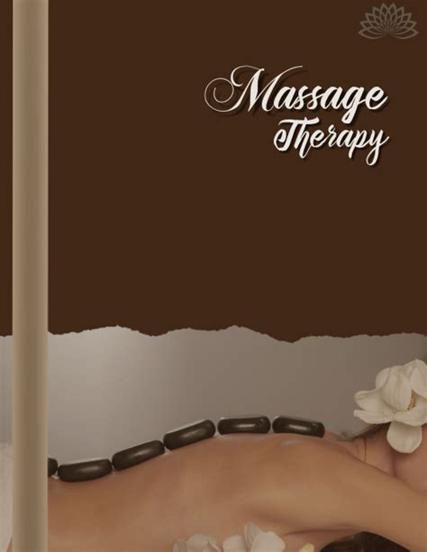 Copy Of Massage Therapy Flyer Postermywall