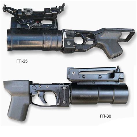 Подствольный гранатомет ГП-25 и ГП-30
