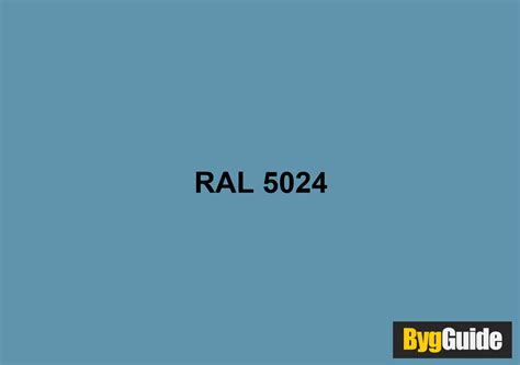Ral 5024 Pastel Blå Bygguide