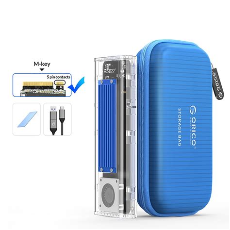 Orico Gbps Usb M Nvme Ssd Enclosure With Storage Bag M Key